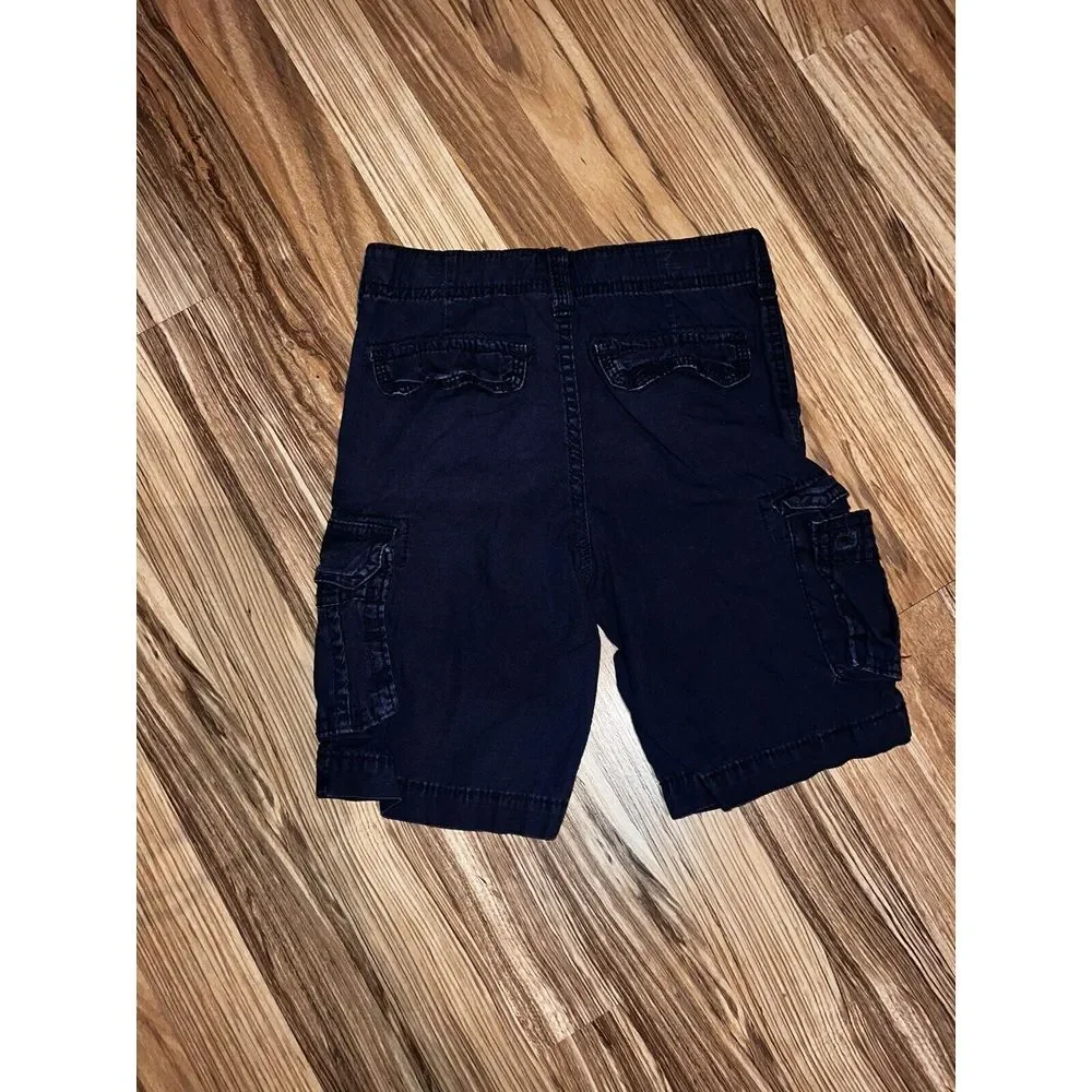 Oshkosh B'gosh First Wave Boys Shorts‎ Jean Denim Cargo Khaki Sz 7 Lot Of 3